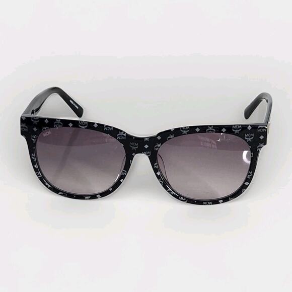 MCM Cat Eye Women's Sunglasses Black Visetos Gray Radiant MCM633SAN-006 - Picture 2 of 10